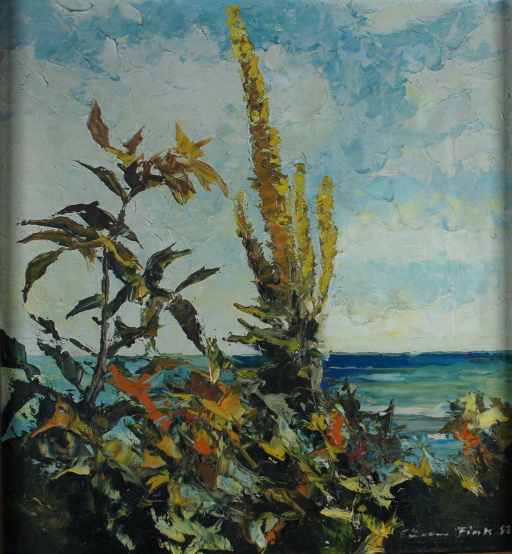 Fink, Günter Auf Hiddensee, sign. 53 x 49 Öl