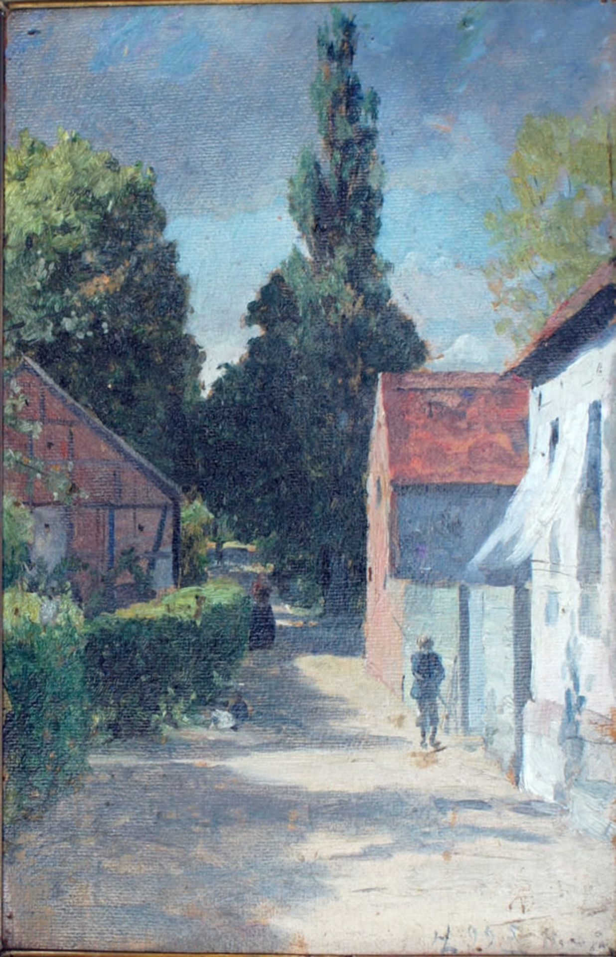 Licht, Hans Dorfstraße, monog. 48 x 32 Öl