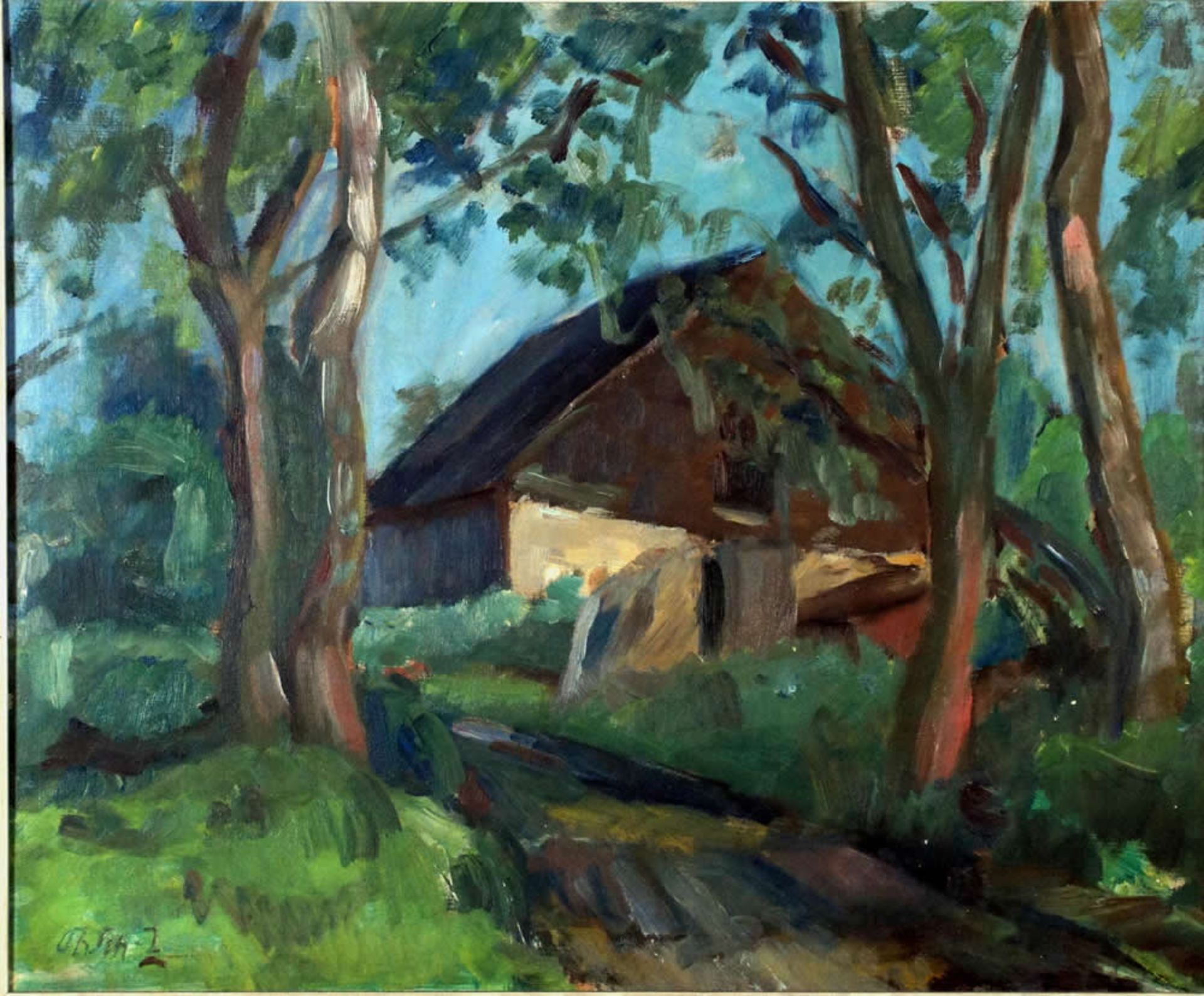 Schultze-Jasmer, Th Kate, monogr 36 x 44 Öl