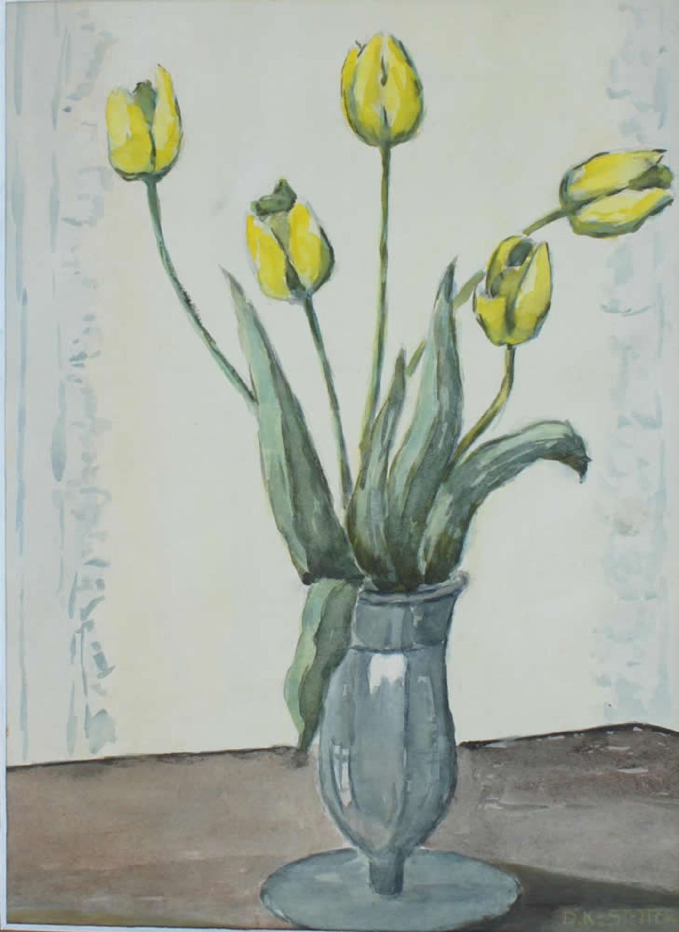 Koch-Stetter; Dora Tulpen, sign 36 x 26 Aquarell