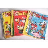 Gr. Konvolut von 27 Comic-Heften "Fix und Foxi" (Rolf Kauka, 1960er Jahre), u.a.