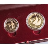 San Marino-Goldmünzen "Tesori Sammarinesi", 20 und 50 Euro (2008), Gewicht ca. 22,58 g, in<