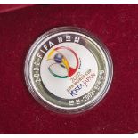 Münze 2002 FIFA World Cup Korea/Japan "10000 WON" (Korea, 2002), Feinsilber, mit<