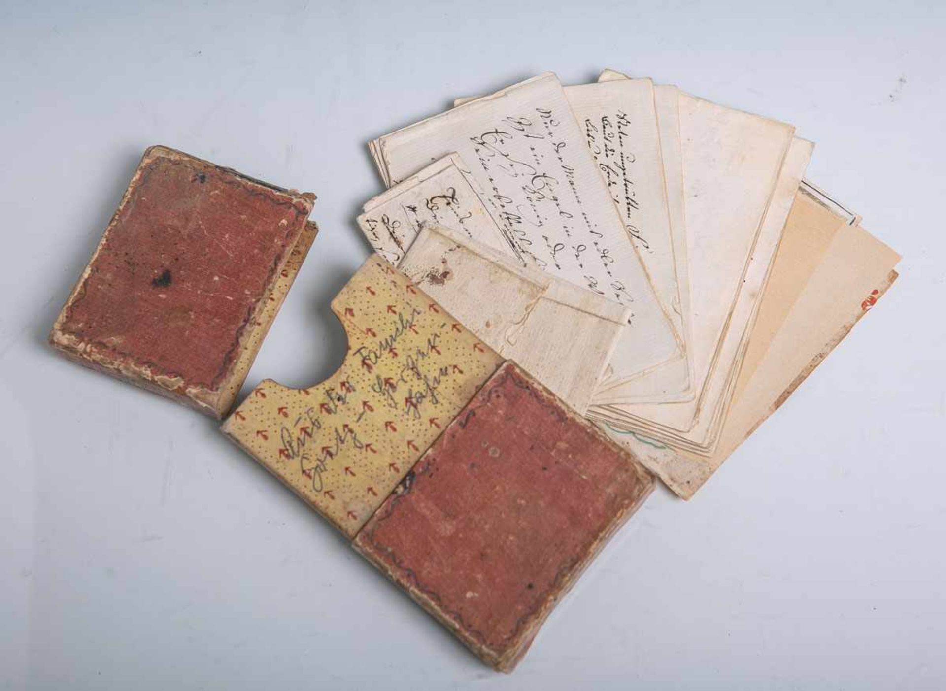 Set aus handgeschriebenen Gedichten zu bestimmten Anlässen (18. Jahrhundert), teils m.<