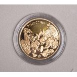 20-Euro-Goldmünze "Pinocchio" (Frankreich, 2002), 920 Feingold, Aufl. 740/1000, Dm. ca.<