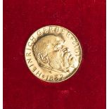 Medaille (bayr. Staatsmünze), 900 fein, Heinrich Gerber (1860-1960), Hundert Jahre Werk<