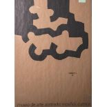 Chillida, Eduardo (1924 - 2002), Ausstellungsplakat für Chillida-Ausstellung im Museo de<