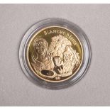 20-Euro-Goldmünze "Blanche Neige" (Frankreich, 2002), 920 Feingold, Aufl. 162/1000, Dm.<