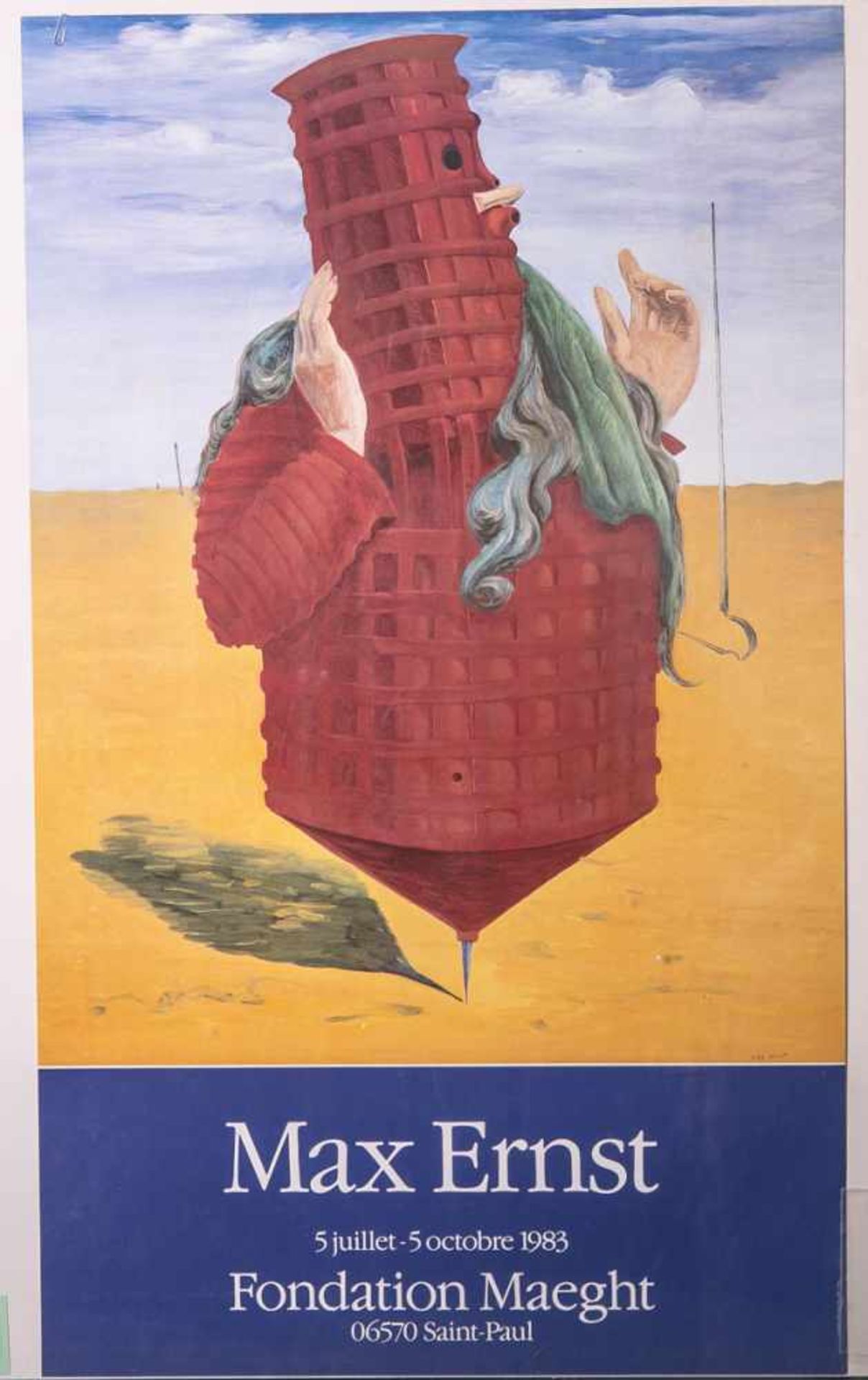 Ernst, Max (1891 - 1976), Ausstellungsplakat für Ernst-Ausstellung in der Fondation Maeght<