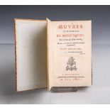 Buch "Oeuvres de Monsieur De Montesquieu", neue überprüfte u. korrigierte Auflage, 5.<b