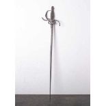 Französisches Rapier (Historismus, im Stil des 17. Jahrhunderts), Replik, 3-kantige<