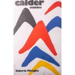 Calder, Alexander (1898 - 1976), Ausstellungsplakat "Stabiles" für Calder-Ausstellung in<