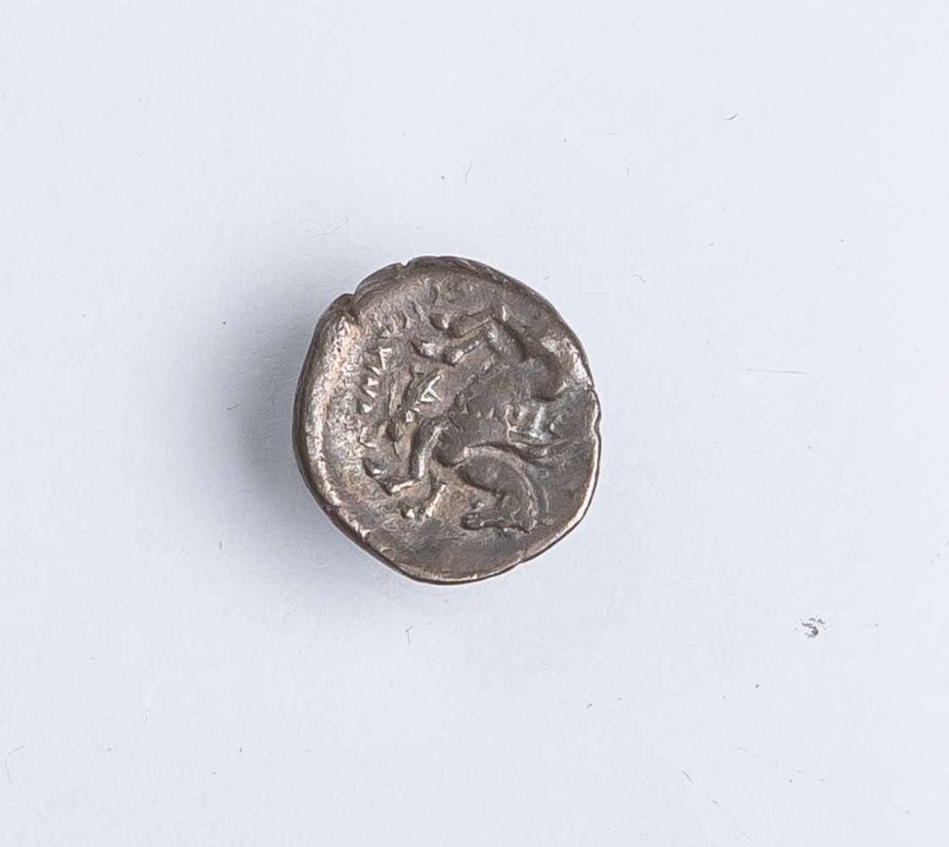 Silbermünze "Drachme" (Illyrien, Dyrrhachion, um 300 - 200 v. Chr.), Herakleskopf, Rs.:< - Image 2 of 2