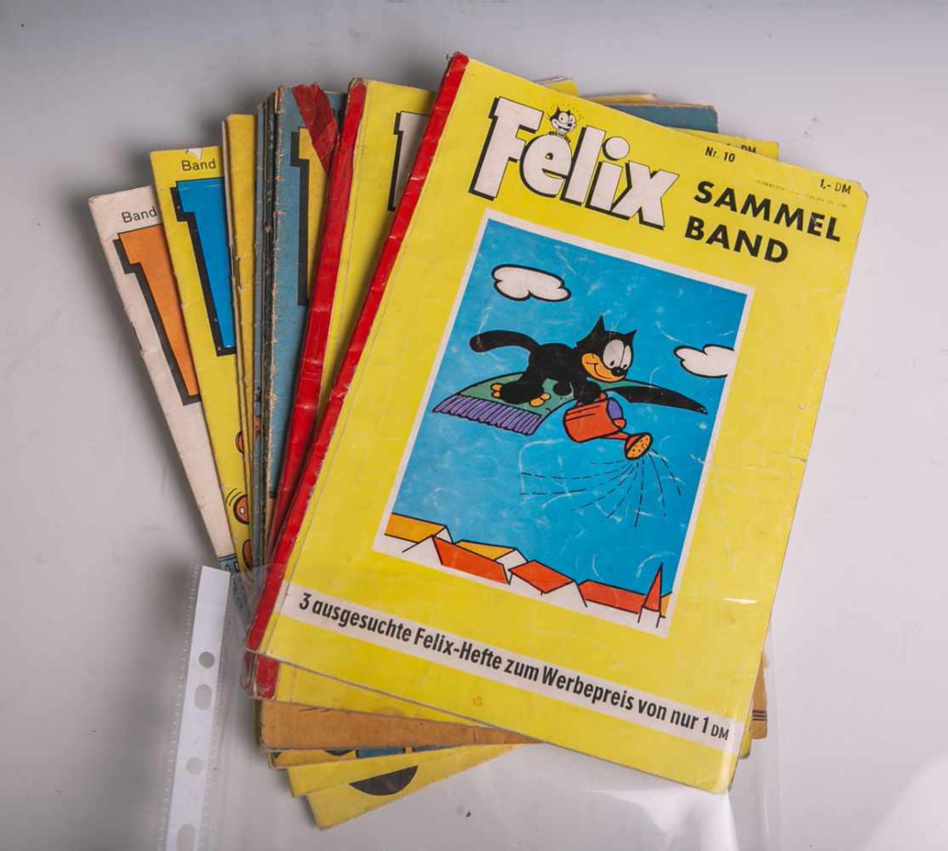 Konvolut von 10 Comic-Heften "Felix" (1960er Jahre), Band 164, 170, 175, 200, 215, 2x 260,