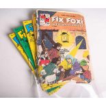 Konvolut von 8 Comic-Heften "Fix und Foxi" (Rolf Kauka,1960er Jahre), Sammelband 14, 16,