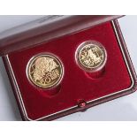 San Marino-Goldmünzen, 20 und 50 Euro (2005), in original Etui, PP, jeweils in Kapsel,<