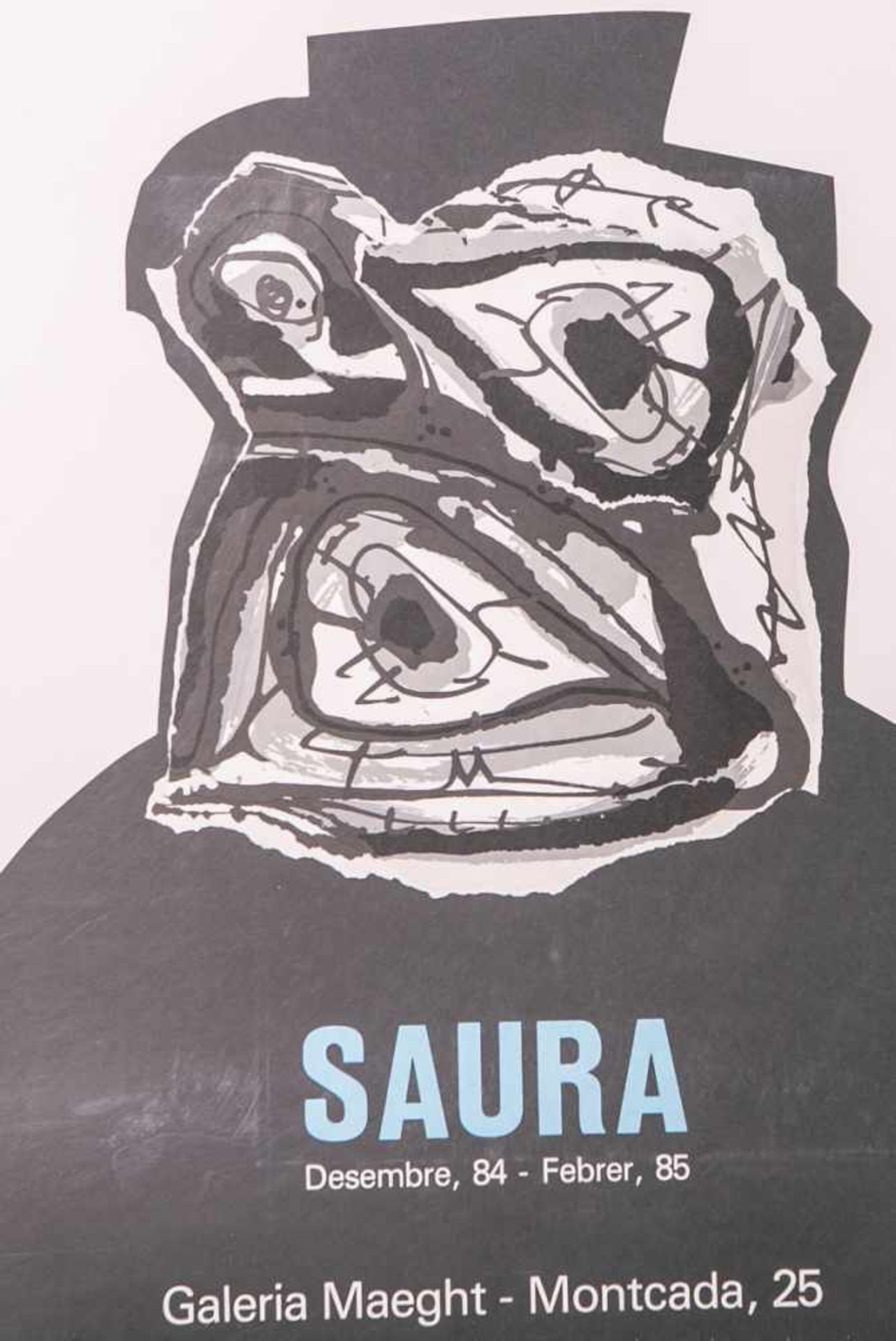 Saura, Antonio (1930 - 1998), Ausstellungsplakat für Saura-Ausstellung in der Galerie<