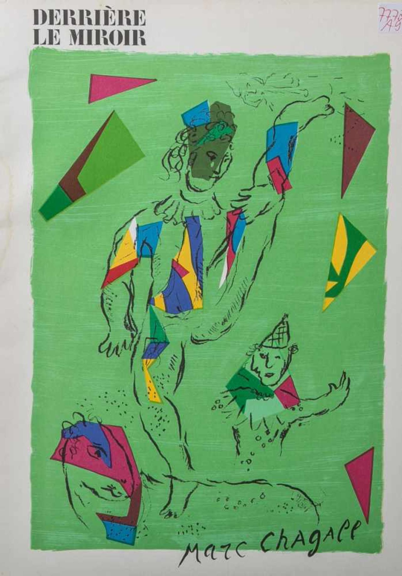 Marc Chagall-Mappe, "Derriére le miroir", Edition 1979 (Paris), Edition Maeght, Nr. 235,<
