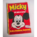 Comic-Heft "Micky. 40 Jahre jung!" (Walt Disney, 1970), gr. Jubiläums-Sonderheft, 84 S.<