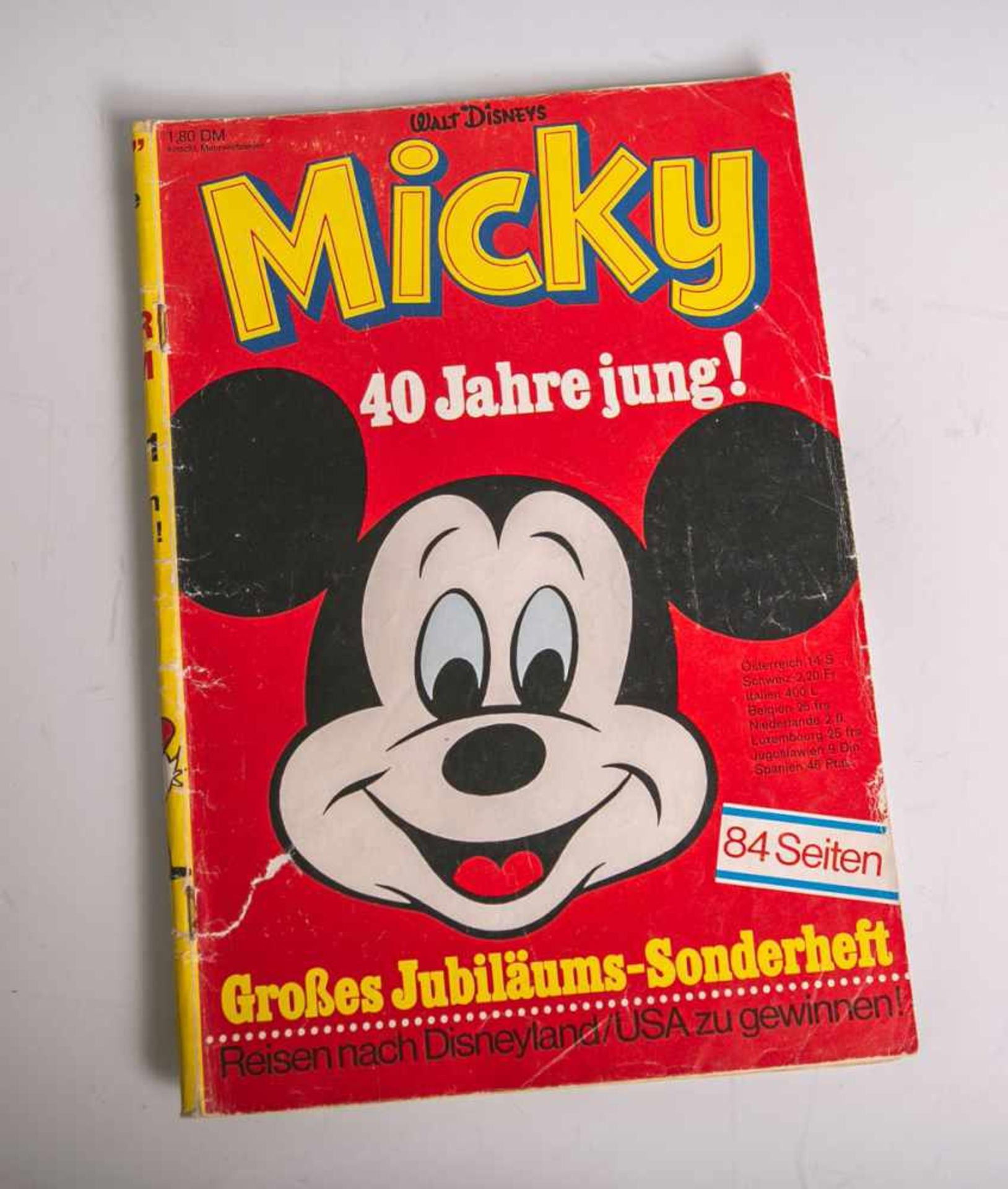 Comic-Heft "Micky. 40 Jahre jung!" (Walt Disney, 1970), gr. Jubiläums-Sonderheft, 84 S.<