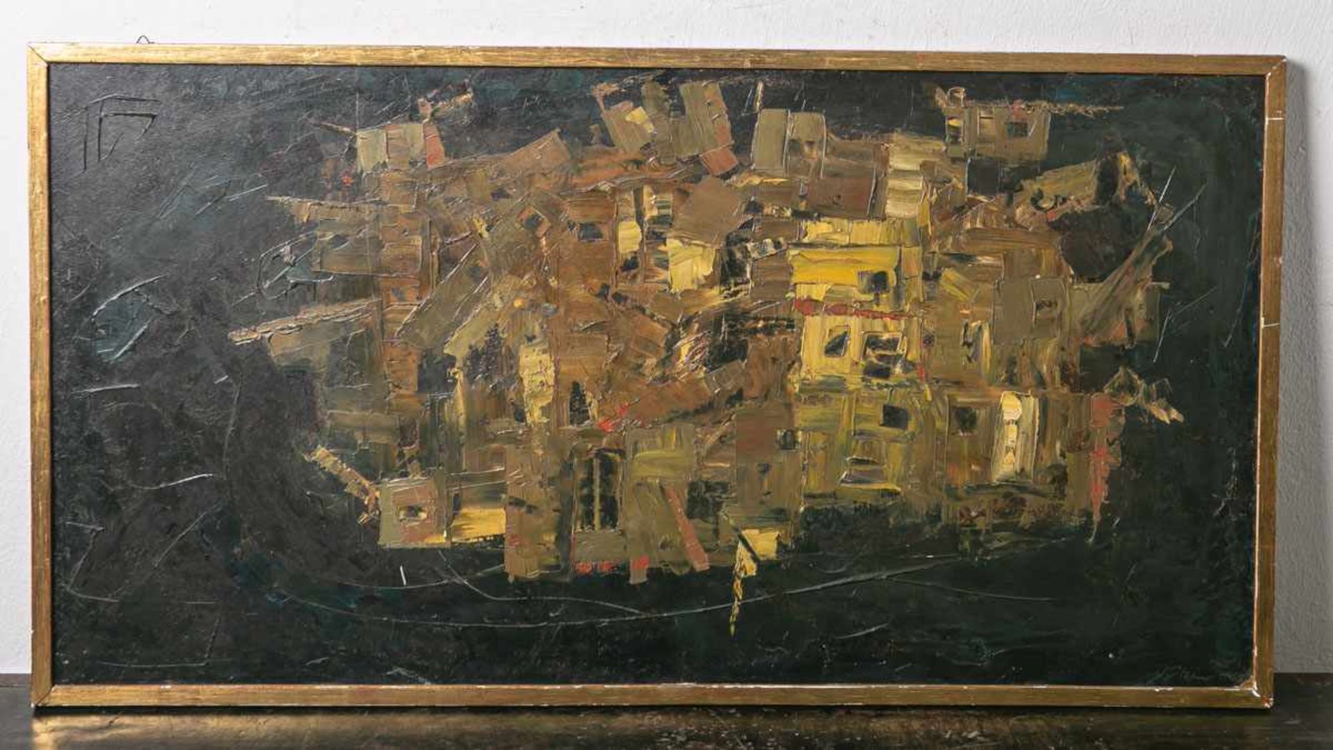 Wohl Steiner, Josef (1899 - 1977), abstrakte Komposition (wohl 1962), Öl/Hartfaser, re. u.<