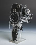 Filmkamera "Bolex D8L" von Bolex Paillard (Bj. 1959-61), 8 mm, Objektivrevolver, 3