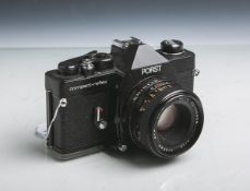 Kamera "Porst Compact Reflex", Gehäusenr. 90333386, Objektiv "Auto Revuenon", 1:1,9/50 mm,