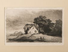 Haalen, Rémi van (1812-1894), Landschaft mit Anwesen (wohl 1849), Radierung, unten rechts