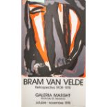 Bram Van Velde-Ausstellungsplakat "Retrospectiva 1908-1978", Galeria Maeght (Montcada 25,