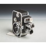 Filmkamera "Bolex B8" von Bolex Paillard (Schweiz, Baujahr 1958 - 1961), 2 Objektive