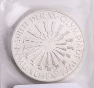 10 Deutsche Mark (Olympische Sommerspiele 1972), vz. Rand Citius (Arabeske) Altius