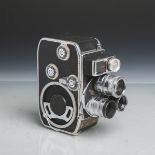 Filmkamera "Bolex Paillard B 8L", Revolveroptik, 3 Objektive: 1x "YVAR" (1:1,9/13 mm, Nr.