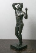 "L'Age d'airain" (nach Auguste Rodin, wohl 1875/76), bronziert, auf Sockel signiert ("A. Rodin"),