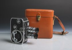 Bolex Paillard-Filmkamera "B8" (Frankreich, Baujahr 1958), Modellnr. 576194, 8 mm, zwei