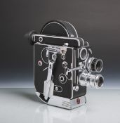 Filmkamera "H16 Reflex" von Bolex Paillard (Schweiz, Bj. 1958), 3-facher Objektivrevolver
