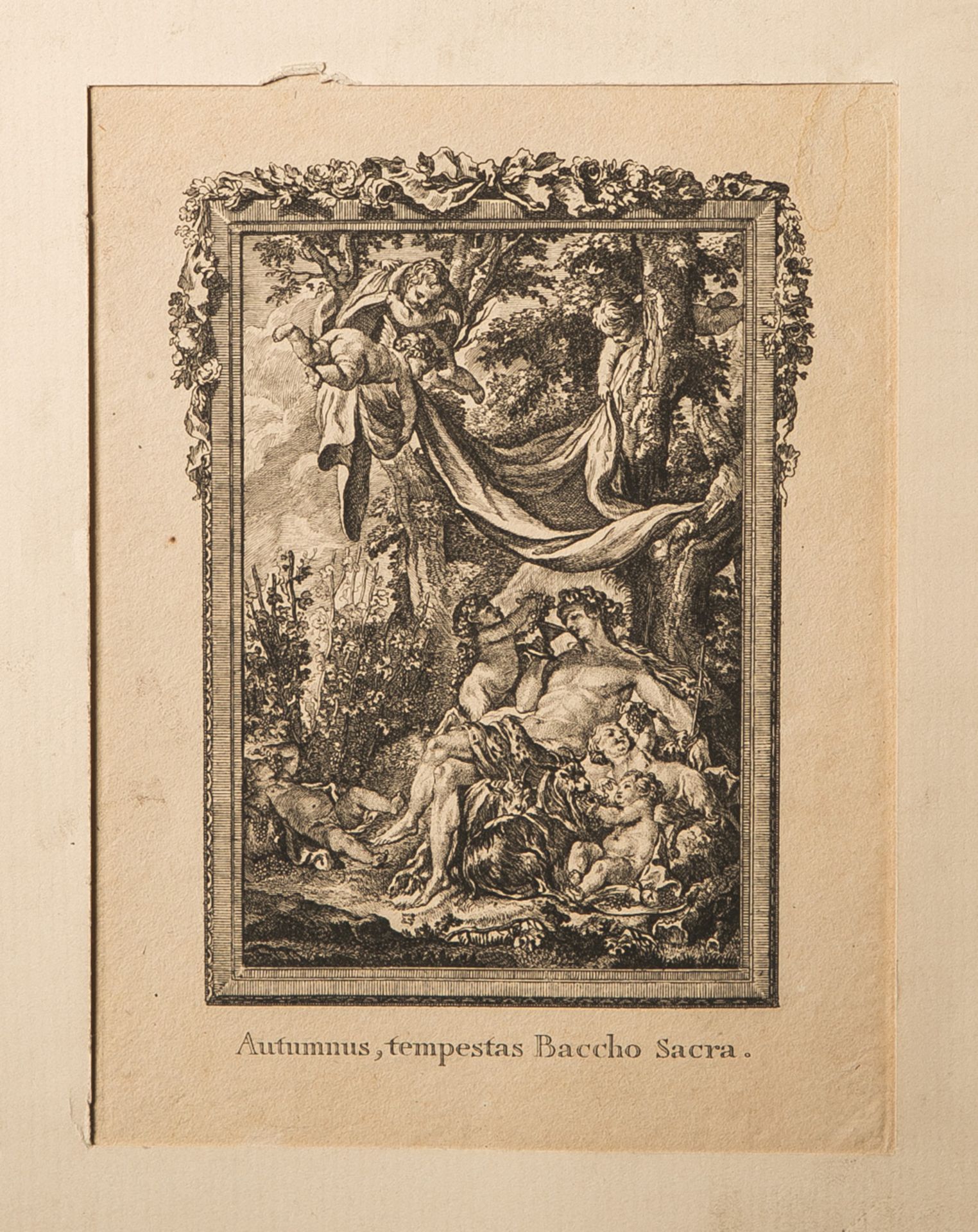 Longueil, Joseph de (1730-1792), bez. "Autumnus, tempestas Baccho Sacra." (wohl 1773),