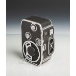 Filmkamera "Bolex B8" von Bolex Paillard (Schweiz, Baujahr 1958 - 1961), ohne Objektive.