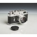 Kamera "Zorki-4" (Made in USSR), Leica Nachbau, Nr. 69948189, Objektiv "Jupiter-8", 2/50,Nr. 031457,