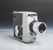 Filmkamera "Bauer 88R", Optik: "Bauer-Vario", 1:1,8/9-32 mm, Nr. 325177.