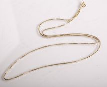 Halskette 585 GG, gestempelt: Feingehalt / B+S, L. (im geschl. Zustand) ca. 28,5 cm,