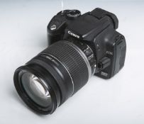 Canon-Kamera (Japan), Modell "EOS-350 D Digital", 0930507332, Objektiv bez. "EFS 18-200