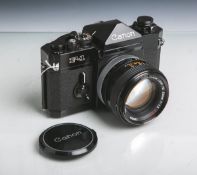 Canon-Fotokamera "F-1" (Japan), Nr. 200461, Objektiv Canon Lens FD 50 mm, 1:1,4, S.S.C.,