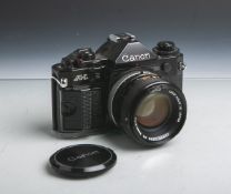 Kamera "Canon A-1", Gehäusenr. 1589357, orig. Objektiv, 1:1,4/50 mm, S.S.C., m.