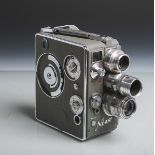 Filmkamera "Heliomatik 8 S2R" von Nizo (Bj. 1951), Doppel 8, Optik: 1x Rodenstock-Euron