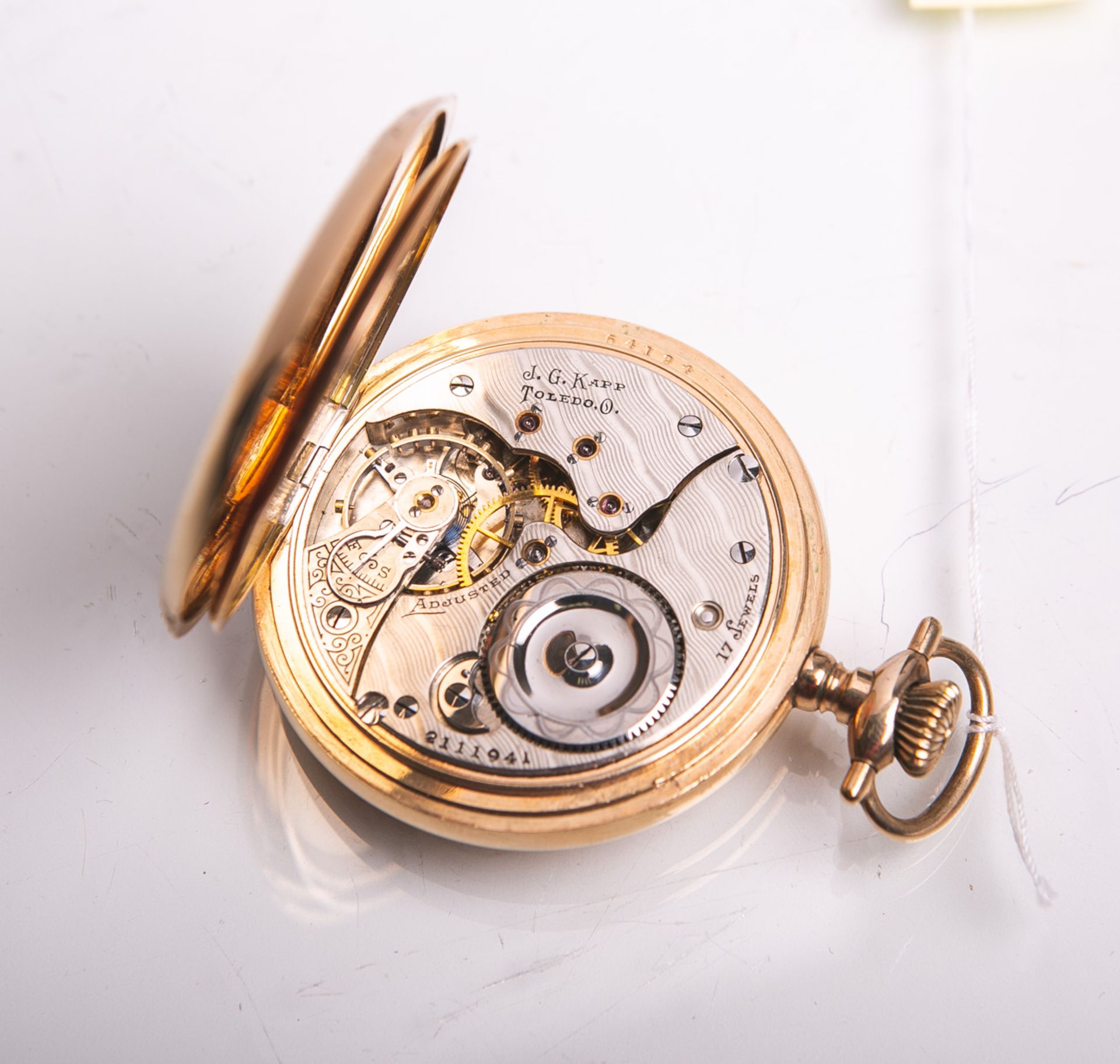 Herrentaschenuhr "J.G. Kapp.Toledo, 0" wohl "Gold Filled" (Keystone Watch u. Co., USA), - Image 2 of 3