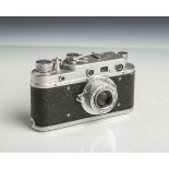 Kamera "Zorki S" (Made in USSR, Bj. 1955 - 1958), Nr. 56000815, Objektiv "Industar-22",