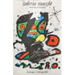 Miró, Joan (1893 - 1983), Ausstellungsplakat für Ausstellung in der Galeria Maeght in