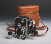 Bolex-Filmkamera, Modell "B8L" (Baujahr 1958-1961), Doppel 8-Filmkamera, mit