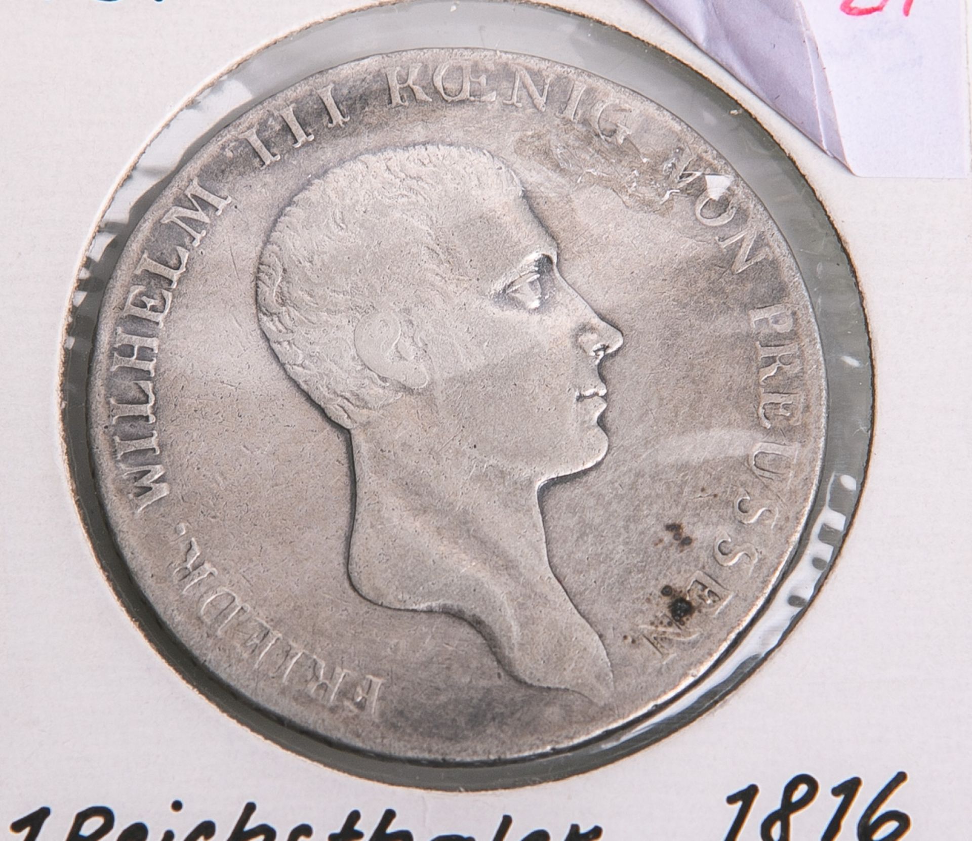 1 Reichsthaler, Preussen (1816), Wilhelm III-König von Preussen, Prägestätte A, ss.