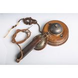 Alte Haustelefonanlage (wohl um 1900), mit original altem Hörer etc. Sammlerstück.